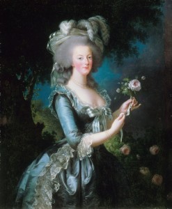 Celebre ritratto di Maria Antonietta con una rosa