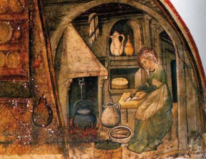 Una cucina italiana medievale