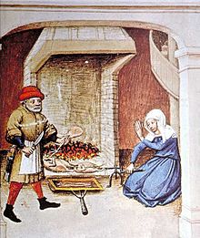 Una tipica cucina italiana del Medioevo