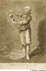 Venditore ambulante di caffè (1707) di Gérard Scotin