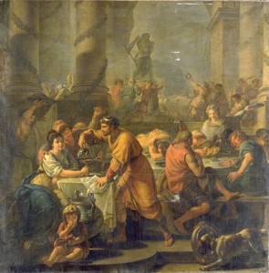 Un banchetto nell'Antica Roma. Il tartufo era un cibo "da ricchi"