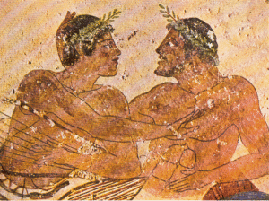 Omosessualità nell'Antica Roma: due amanti di sesso maschile
