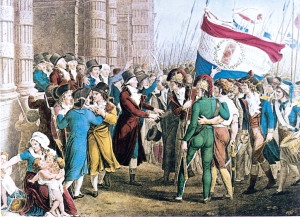 Folla durante la Rivoluzione Francese