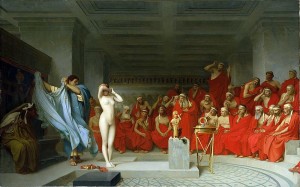 Frine resta nuda davanti ai giudici, Jean-Léon Gérome, 1861