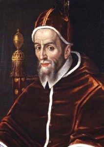 Ritratto di papa Urbano VII, morto di malaria il 27 Settembre del 1590 dopo appena 13 giorni dall'elezione