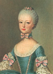 Ritratto di una giovanissima e deliziosa Maria Antonietta