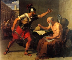 Uccisione di Archimede di D. Udine (1815) - Rovereto (foto ufficio stampa Mart)