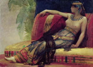 Cleopatra in un dipinto ottocentesco di Alexandre Cabanel