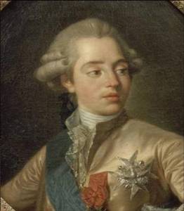 Ritratto del conte d'Artois, fratello minore di Luigi XVI