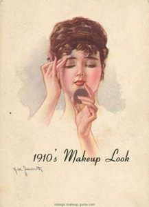 Un make-up femminile di inizio '900. La maschera "delle Sultane" promette una pelle splendente