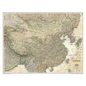 Un'antica carta geografica della Cina