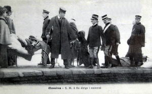 Vittorio Emanuele III coordina i soccorsi a Messina nel 1908