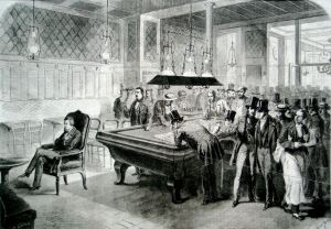 Il Café de la Régence a Parigi (stampa del 1891)