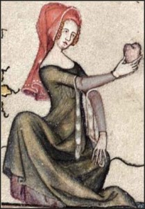 Una donna medievale. I cosmetici dell'epoca erano altamente tossici