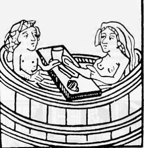 Un bagno nel Medioevo. Tra il Medioevo e il Rinascimento la cosmesi compì passi da gigante
