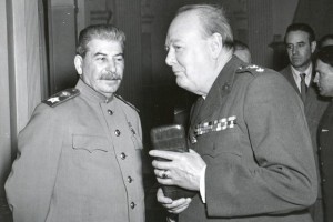 Stalin e Churchill. Lo statista inglese pensò di usare il nucleare contro il Cremlino per annientare Stalin