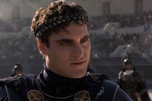 Joaquin Phoenix interpreta Commodo nel film "Il gladiatore"