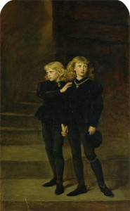 I principi Edoardo V e Riccardo dipinti da Sir John Everett Millais. I due bimbi furono probabilmente fatti assassinare dallo zio