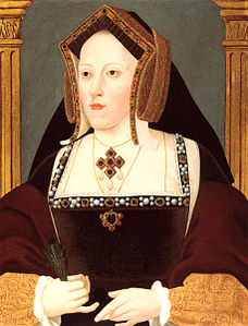 Un ritratto di Caterina d'Aragona. La regina amava molto la compagnia delle scimmie