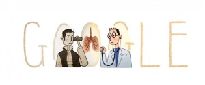 Il doodle che Google dedica oggi a Laennec