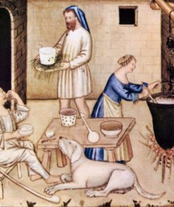 Scene di vita familiare nel Medioevo