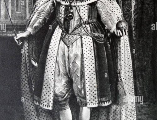 James I. von England wegen seiner Homosexualität verspottet